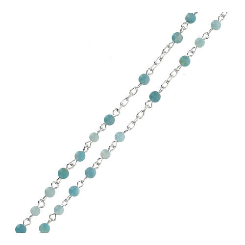 Rosary of 925 silver with 0.016 in amazonite beads 3
