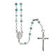 Rosary of 925 silver with 0.016 in amazonite beads s1