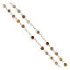 Rosary of 925 silver with 0.016 in Botswana agate beads s3