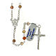 Rosary 4 mm Botswana agate 925 silver s1