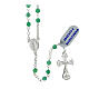 Rosary of 925 silver with 0.016 in faceted aventurine beads s1