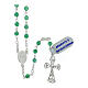 Rosary of 925 silver with 0.016 in faceted aventurine beads s2