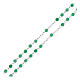 Rosary of 925 silver with 0.016 in faceted aventurine beads s3