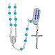 Rosary of 925 silver with 0.016 in turquoise beads s1
