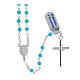 Rosary of 925 silver with 0.016 in turquoise beads s2