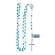Rosary of 925 silver with 0.016 in turquoise beads s4