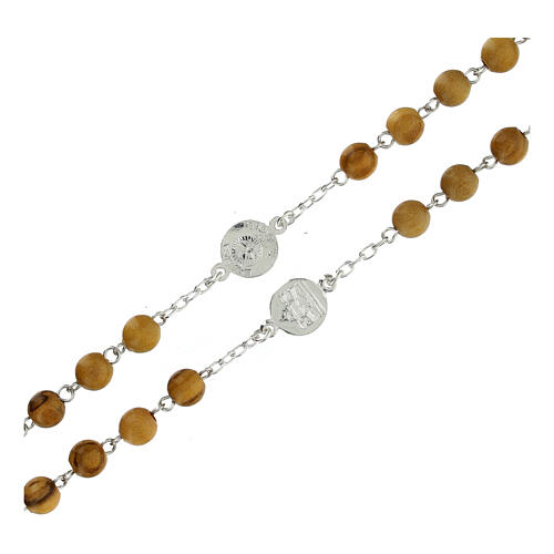 Rosary of the Jubilee Basilicas, 925 silver and olivewood, 0.02 in beads 3