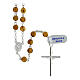 Rosary of the Jubilee Basilicas, 925 silver and olivewood, 0.02 in beads s2