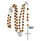 Rosary basilicas jubilee olive wood and 925 silver 5 mm s4
