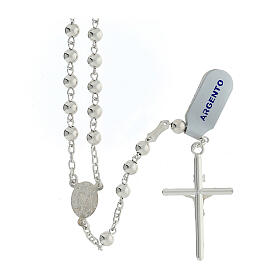 925 silver rosary Jubilee Basilicas 5 mm