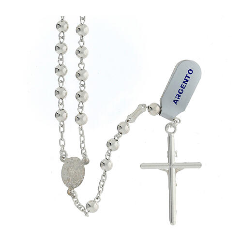 925 silver rosary Jubilee Basilicas 5 mm 2