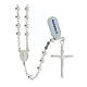 925 silver rosary Jubilee Basilicas 5 mm s1