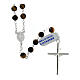 Rosary of the Jubilee Basilicas, 925 silver and tiger's eye, 0.024 in beads s2
