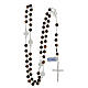 Rosary 6 mm tiger's eye basilicas jubilee silver 925 s4