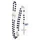 Rosary of the Jubilee Basilicas, 925 silver and lapis lazuli, 0.024 in beads s4