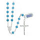 Rosary necklace of 925 silver and angelite s1