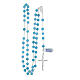 Rosary necklace of 925 silver and angelite s4
