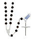 Rosary necklace of 925 silver and bronzite s2