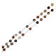 Rosary necklace of 925 silver and Botswana agate s3