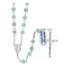 Rosary amazonite 925 silver Miraculous Mary s1