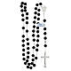 Rosary beads 8 mm black onyx 925 silver s4