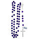Rosary of 925 silver and amethyst, 0.03 in beads s4