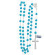 Turquoise beads rosary 8 mm 925 silver s4