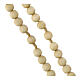 Rosary necklace of Carlo Acutis, cream-coloured wood s4