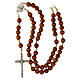 Wooden rosary with Carlo Acutis' medal s5