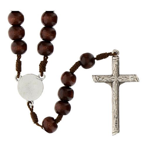 Rosary of Carlo Acutis, rosewood beads 3