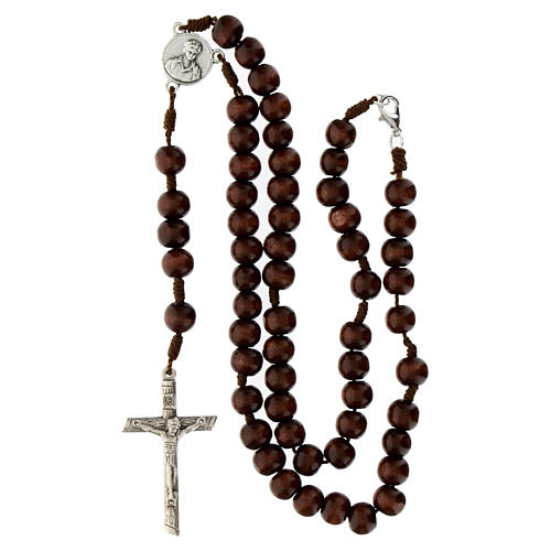 Rosary of Carlo Acutis, rosewood beads 5