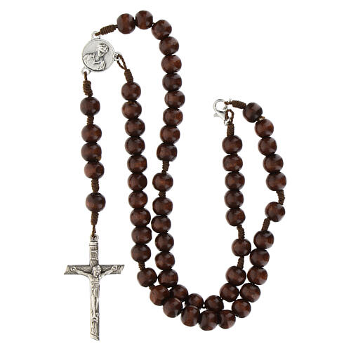 Rosary of Carlo Acutis, rosewood beads 7