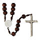 Rosary of Carlo Acutis, rosewood beads s3