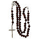 Rosary of Carlo Acutis, rosewood beads s5