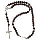 Rosary of Carlo Acutis, rosewood beads s10
