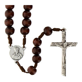 Carlo Acutis rosary in rosewood