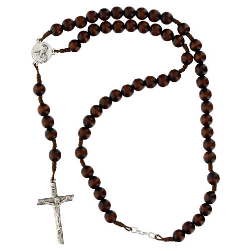 Carlo Acutis rosary in rosewood 10