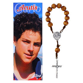 Brown single decade rosary, Carlo Acutis
