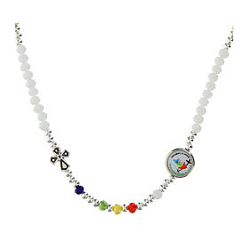 Crystal necklace of the Jubilee 2025, white stones