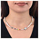 Crystal necklace of the Jubilee 2025, white stones s2