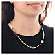 Jubilee 2025 necklace with colored crystal stones s2