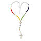 Rosary necklace of Jubilee 2025, colourful crystal s4