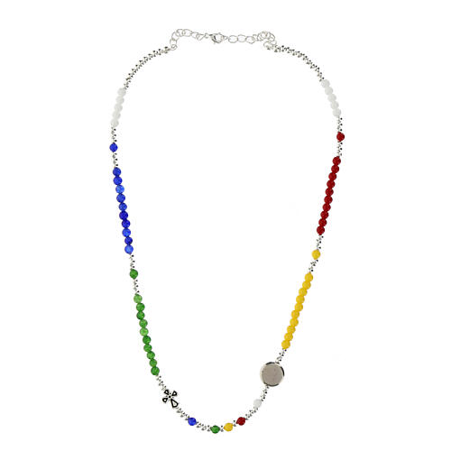 Collier Jubilé 2025 pierres semi-précieuses colorées 4