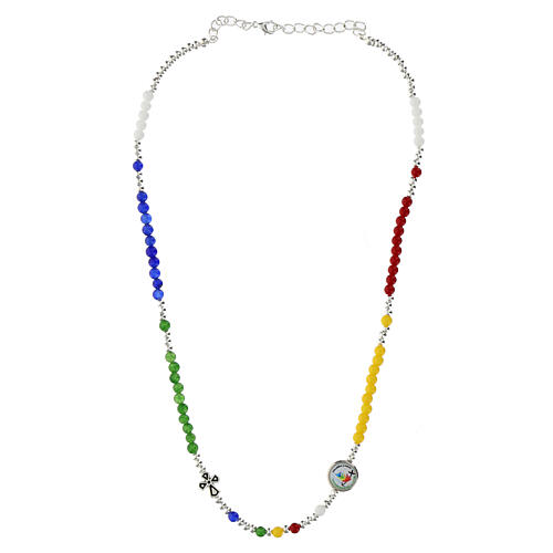Collana Giubileo 2025 pietre dure colorate 3