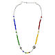 Jubilee 2025 necklace with colored semiprecious stones s3