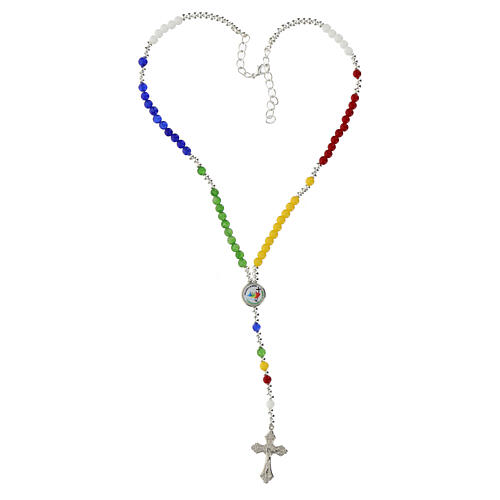 Rosary necklace of hard stones, Jubilee 2025 3