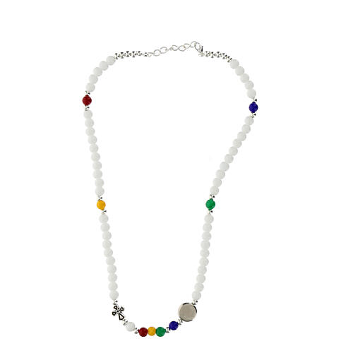 Colourful necklace of Jubilee 2025, hard stone 4