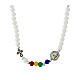 Colourful necklace of Jubilee 2025, hard stone s1