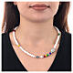 Colourful necklace of Jubilee 2025, hard stone s2