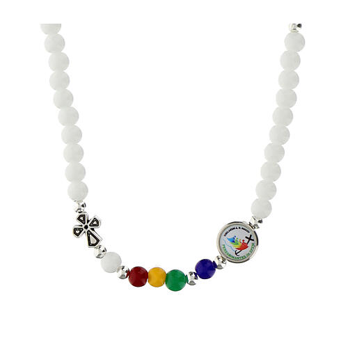Collar coloreadas Jubileo 2025 piedras duras 1